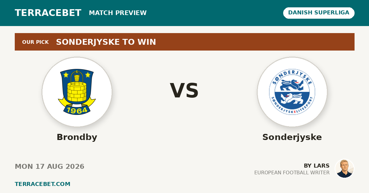 Brondby vs Sonderjyske preview by Lars for TerraceBet
