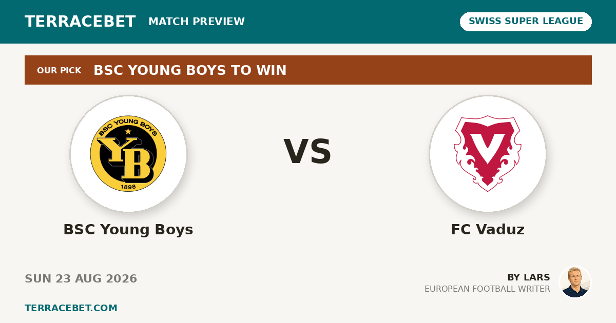 BSC Young Boys vs FC Vaduz preview by Lars for TerraceBet