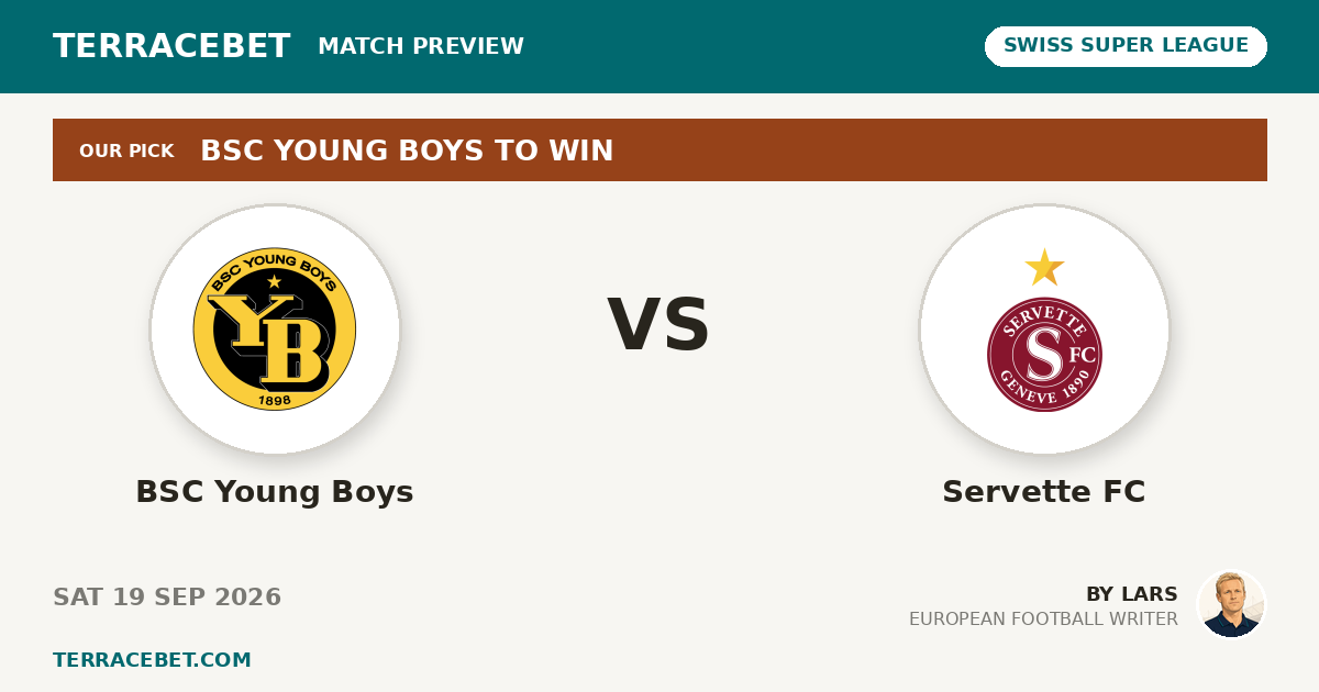 BSC Young Boys vs Servette FC preview by Lars for TerraceBet