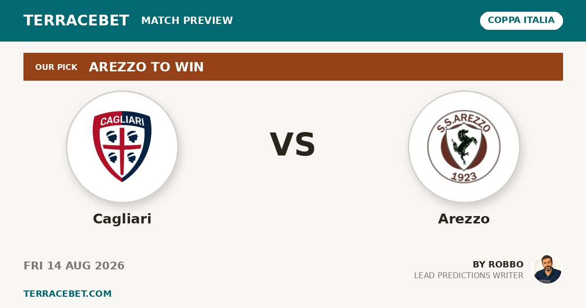 Cagliari vs Arezzo preview by Robbo for TerraceBet