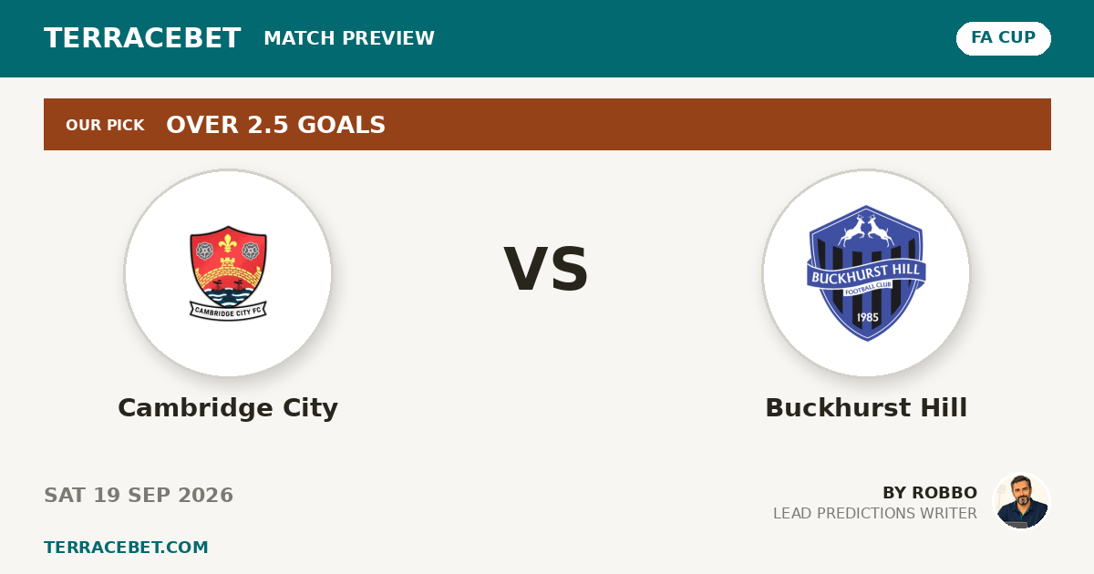 Cambridge City vs Buckhurst Hill preview by Robbo for TerraceBet