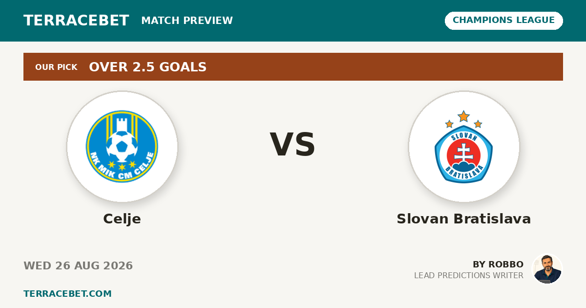 Celje vs Slovan Bratislava preview by Robbo for TerraceBet