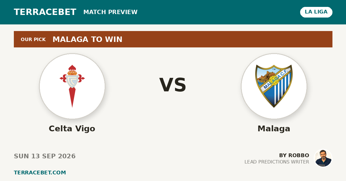 Celta Vigo vs Malaga preview by Robbo for TerraceBet