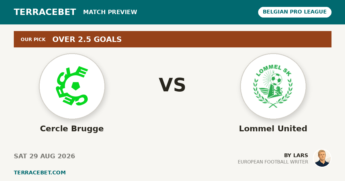 Cercle Brugge vs Lommel United preview by Lars for TerraceBet