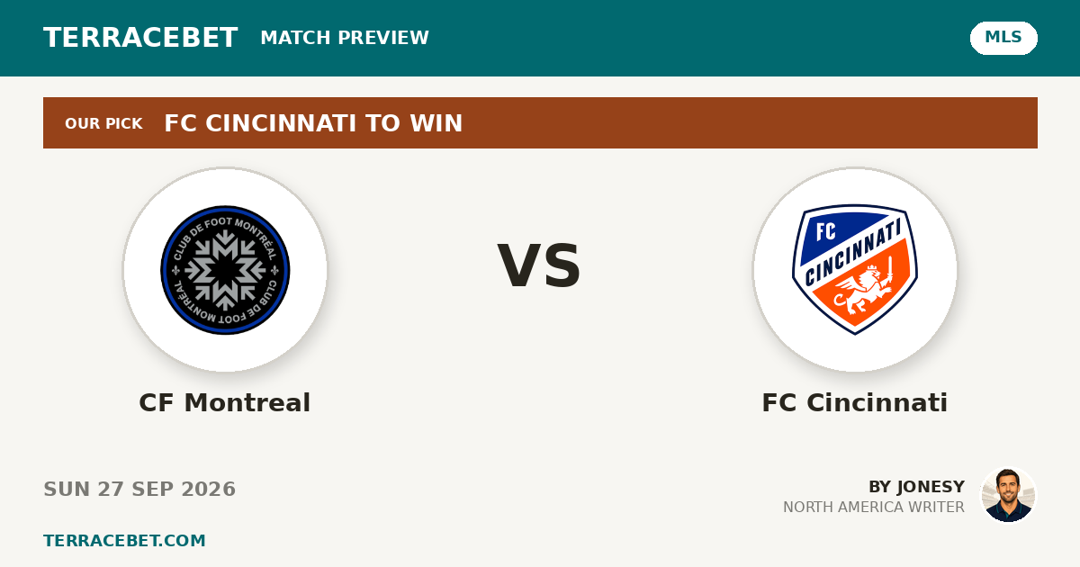 CF Montreal vs FC Cincinnati preview by Jonesy for TerraceBet