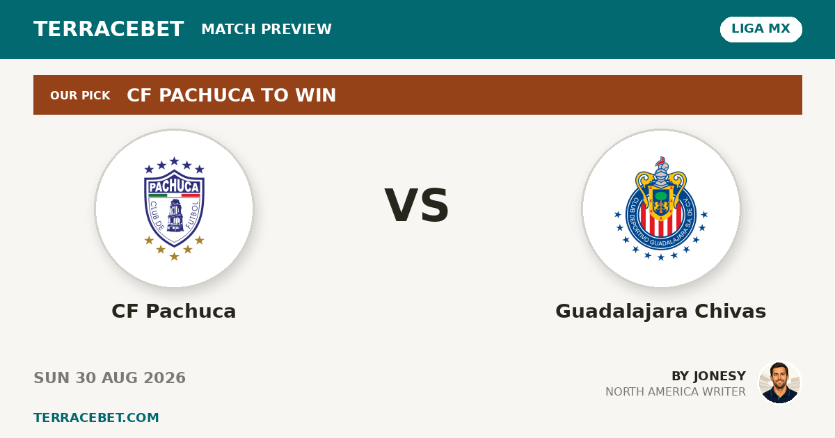 CF Pachuca vs Guadalajara Chivas preview by Jonesy for TerraceBet