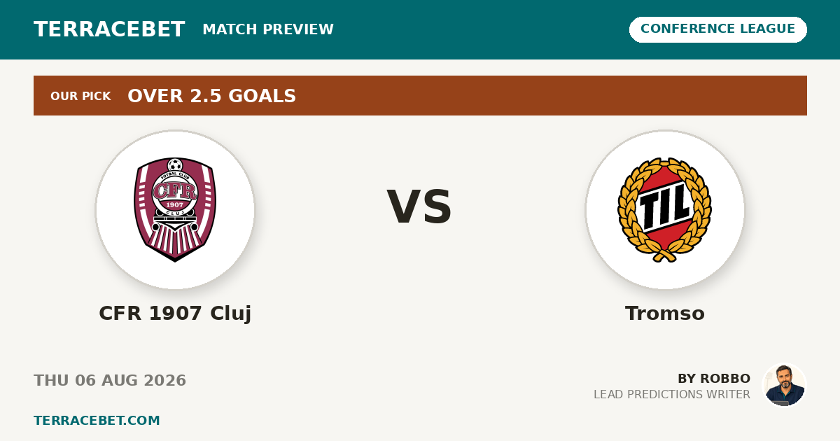 CFR 1907 Cluj vs Tromso preview by Robbo for TerraceBet