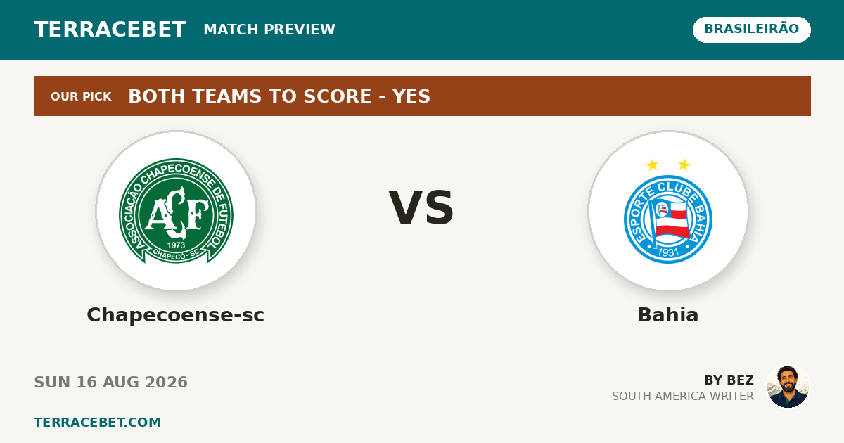 Chapecoense-sc vs Bahia preview by Bez for TerraceBet