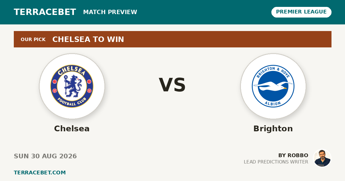 Chelsea vs Brighton preview by Robbo for TerraceBet