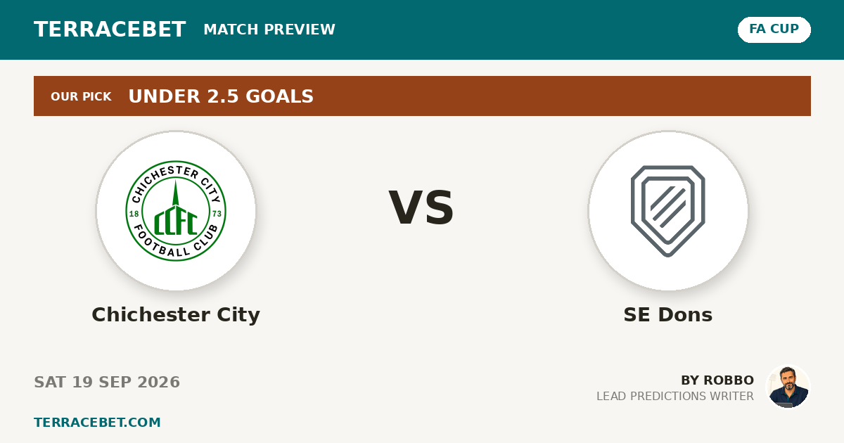 Chichester City vs SE Dons preview by Robbo for TerraceBet