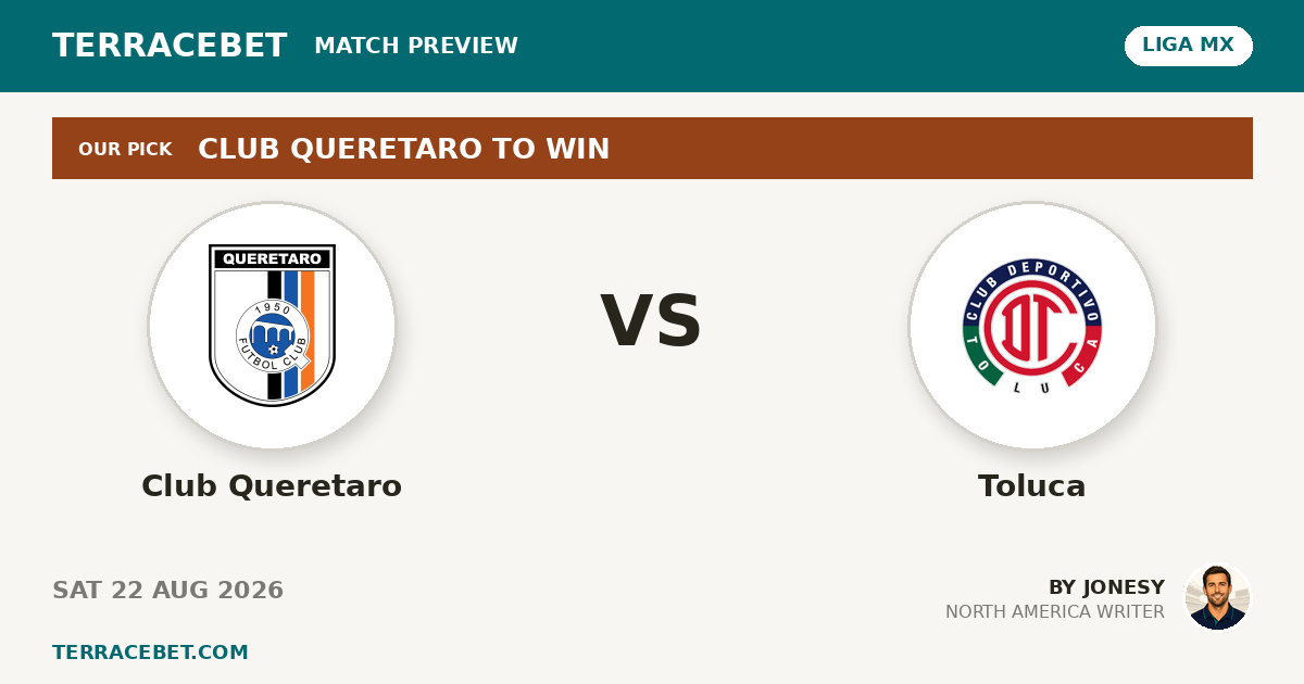 Club Queretaro vs Toluca preview by Jonesy for TerraceBet