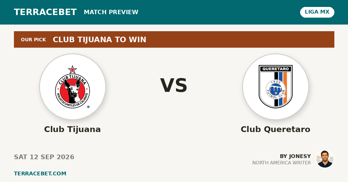 Club Tijuana vs Club Queretaro preview by Jonesy for TerraceBet