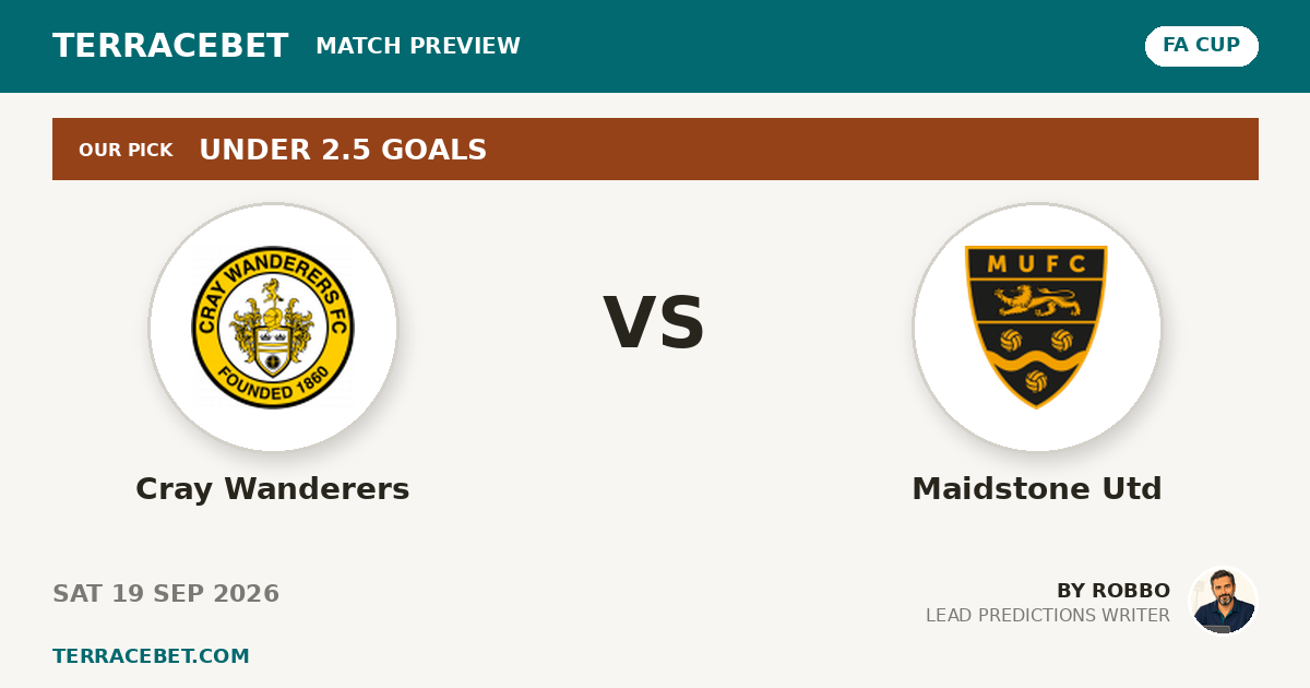 Cray Wanderers vs Maidstone Utd preview by Robbo for TerraceBet