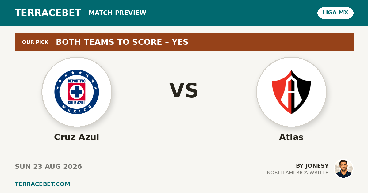 Cruz Azul vs Atlas preview by Jonesy for TerraceBet