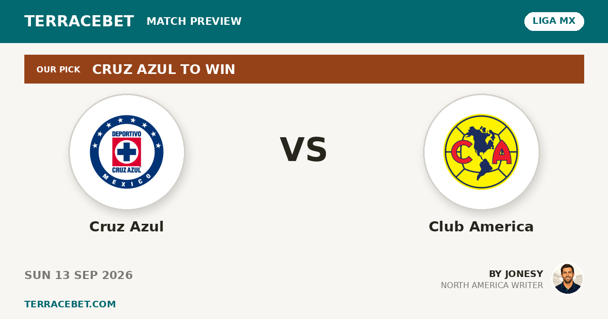 Cruz Azul vs Club America preview by Jonesy for TerraceBet