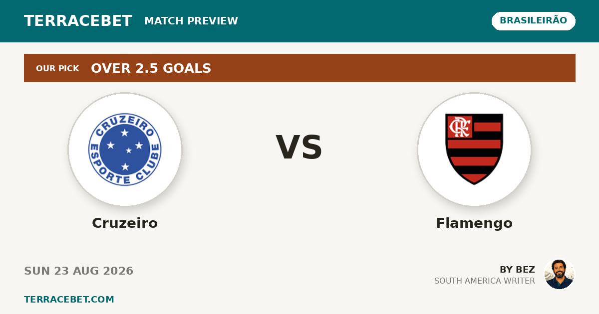 Cruzeiro vs Flamengo preview by Bez for TerraceBet