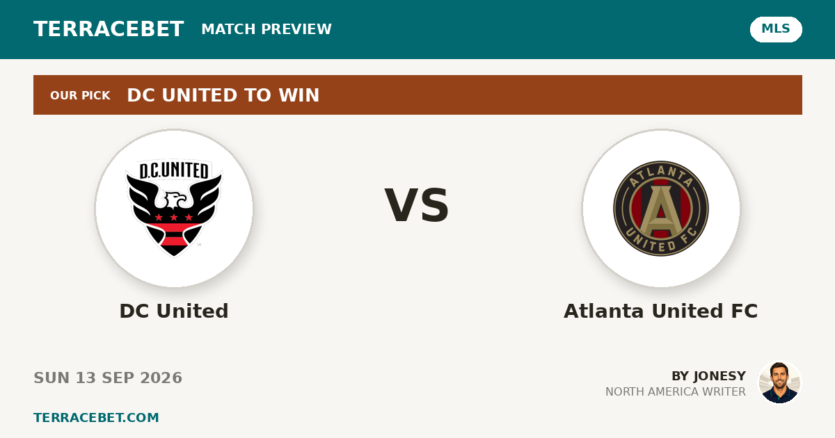 DC United vs Atlanta United FC preview by Jonesy for TerraceBet