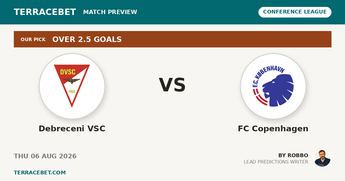 Debreceni VSC vs FC Copenhagen preview by Robbo for TerraceBet