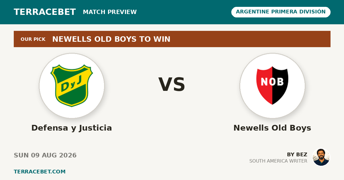 Defensa y Justicia vs Newells Old Boys preview by Bez for TerraceBet
