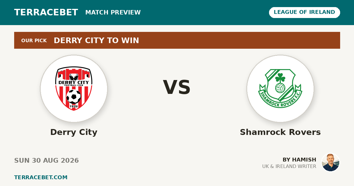 Derry City vs Shamrock Rovers preview by Hamish for TerraceBet