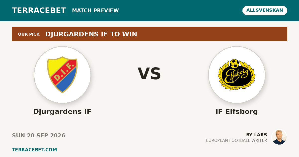 Djurgardens IF vs IF Elfsborg preview by Lars for TerraceBet
