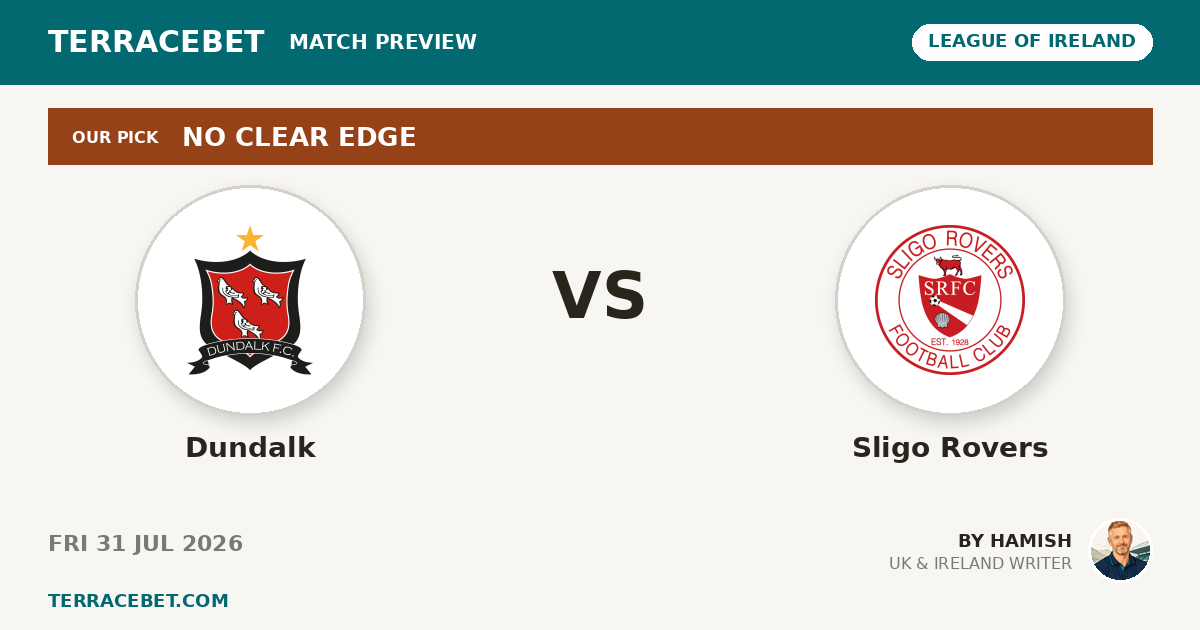 Dundalk vs Sligo Rovers preview by Hamish for TerraceBet