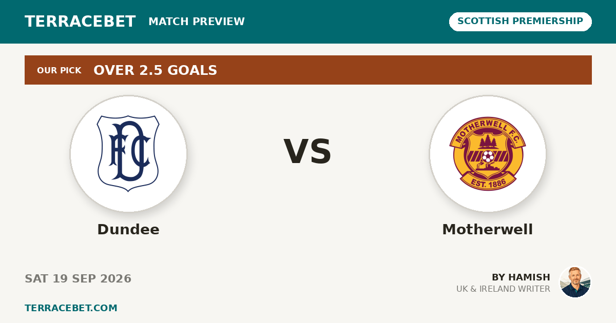 Dundee vs Motherwell preview by Hamish for TerraceBet