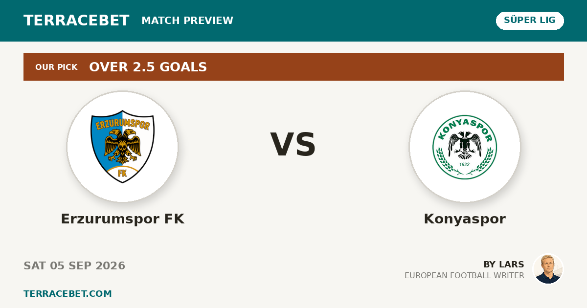 Erzurumspor FK vs Konyaspor preview by Lars for TerraceBet