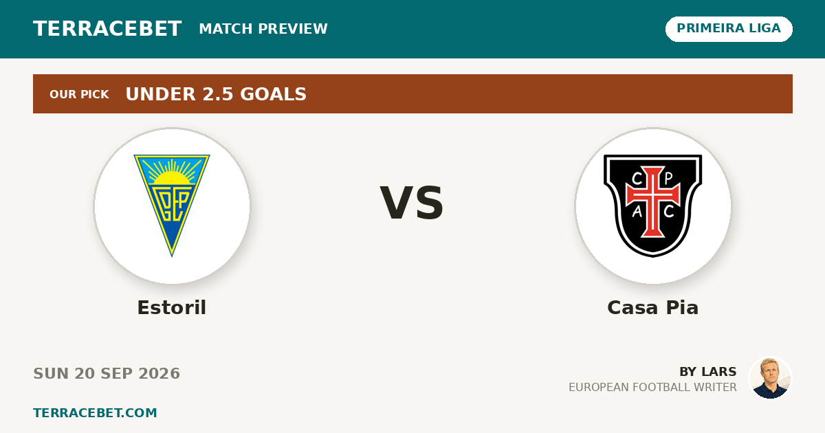 Estoril vs Casa Pia preview by Lars for TerraceBet