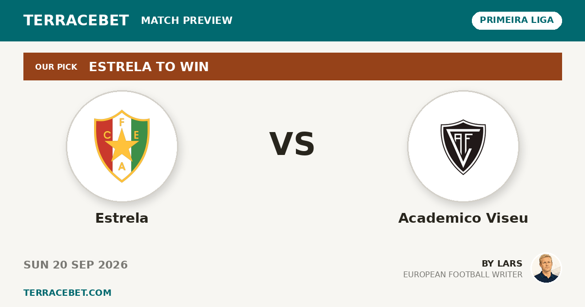 Estrela vs Academico Viseu preview by Lars for TerraceBet