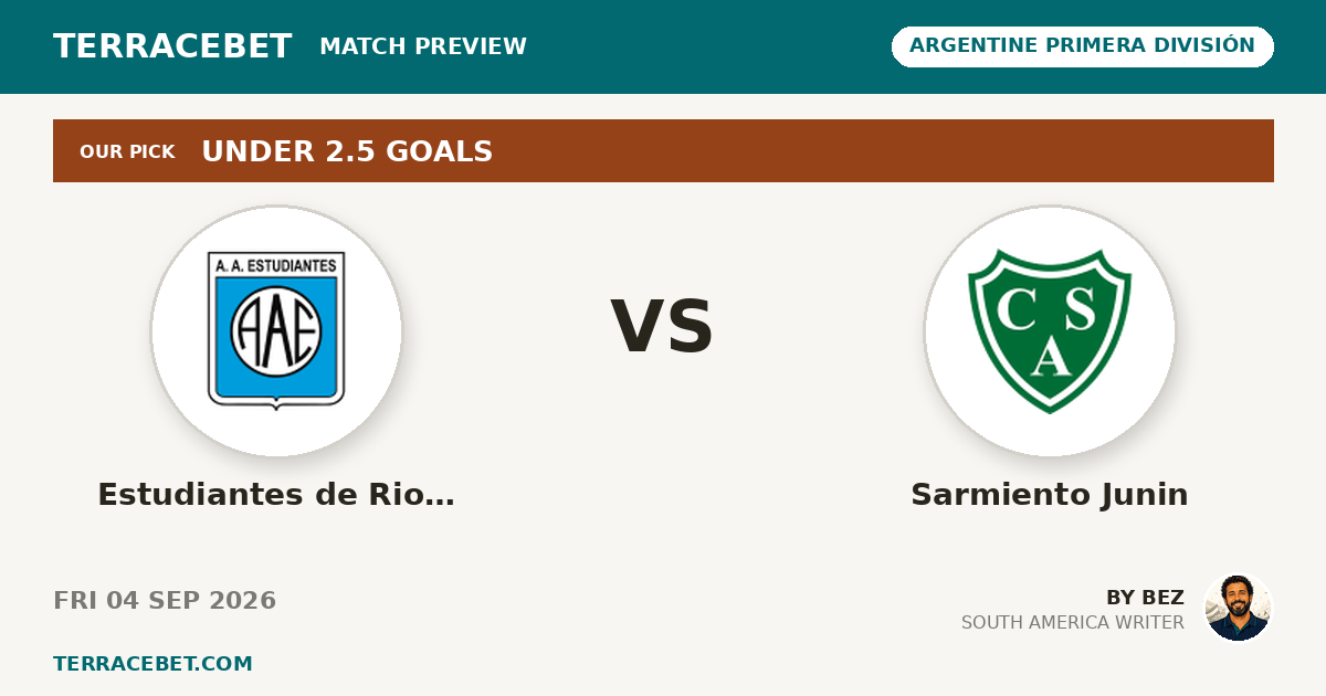 Estudiantes de Rio Cuarto vs Sarmiento Junin preview by Bez for TerraceBet