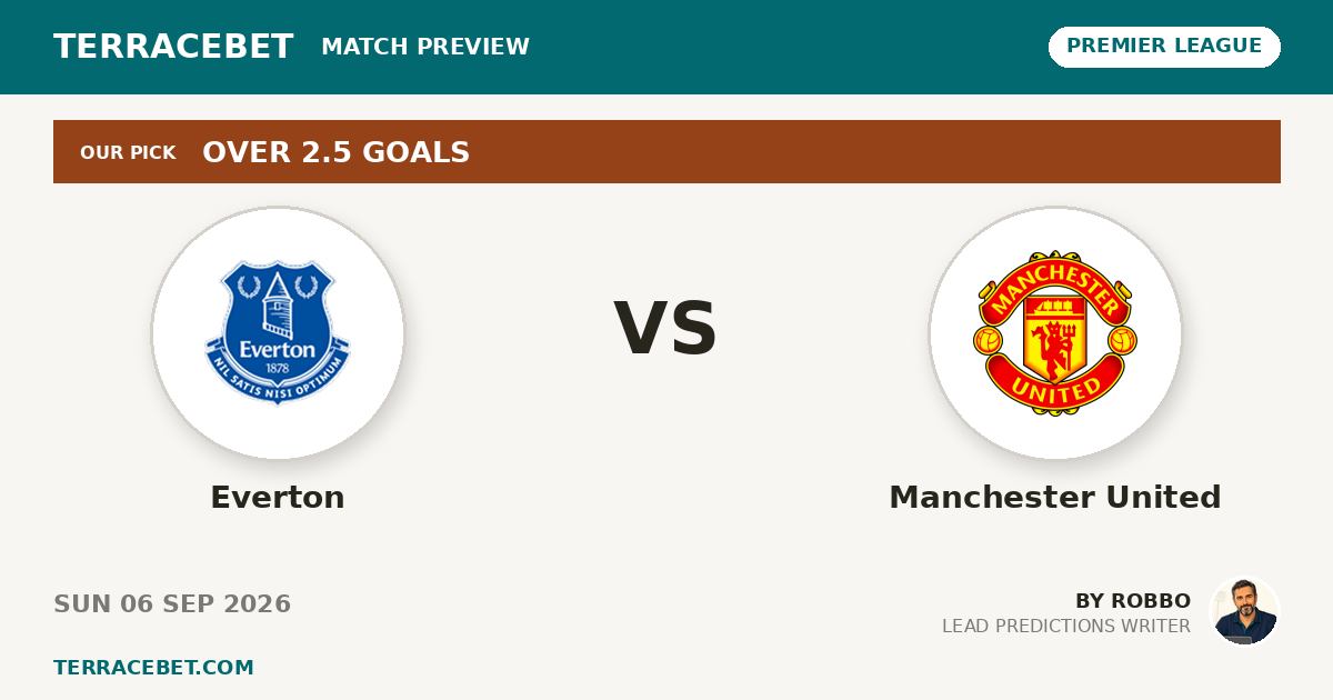 Everton vs Manchester United preview by Robbo for TerraceBet