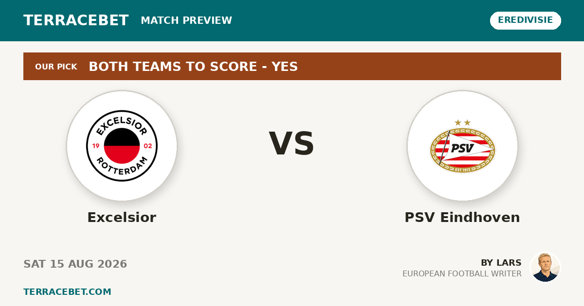 Excelsior vs PSV Eindhoven preview by Lars for TerraceBet