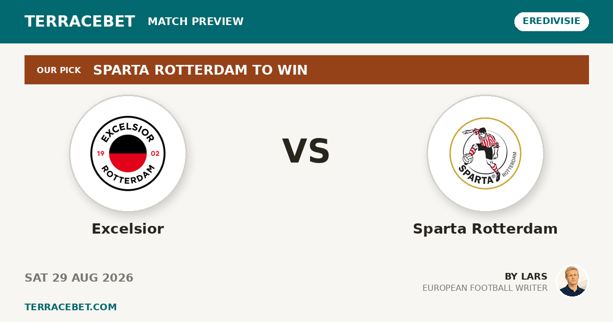 Excelsior vs Sparta Rotterdam preview by Lars for TerraceBet