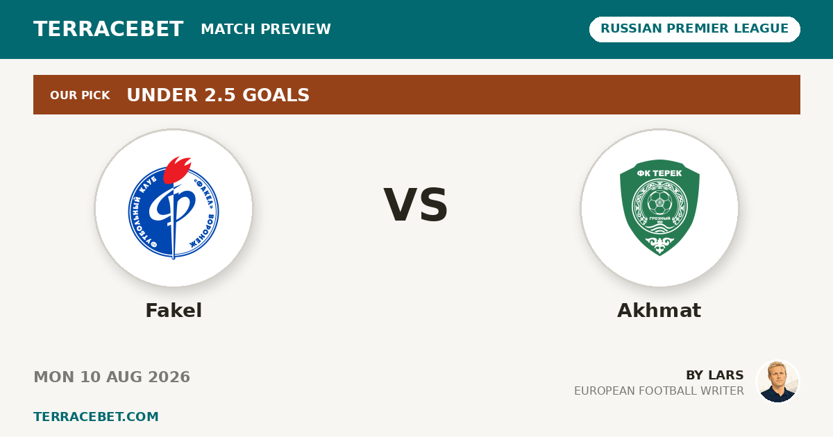 Fakel vs Akhmat preview by Lars for TerraceBet