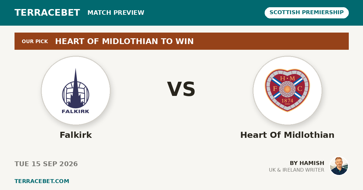 Falkirk vs Heart Of Midlothian preview by Hamish for TerraceBet