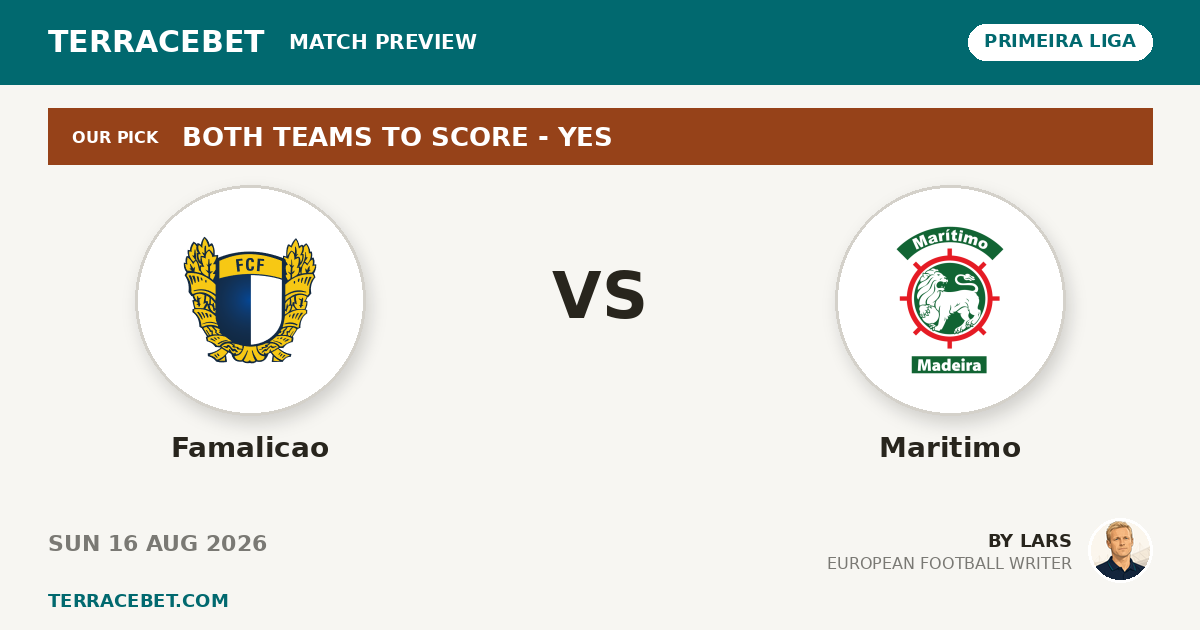 Famalicao vs Maritimo preview by Lars for TerraceBet