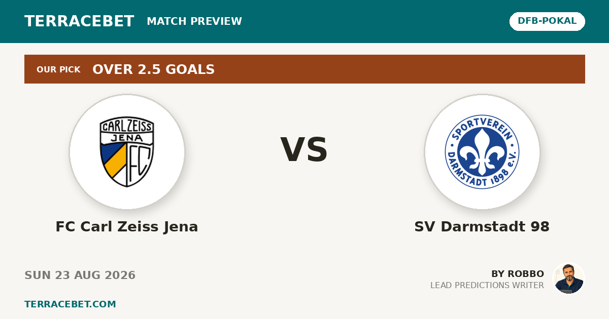 FC Carl Zeiss Jena vs SV Darmstadt 98 preview by Robbo for TerraceBet