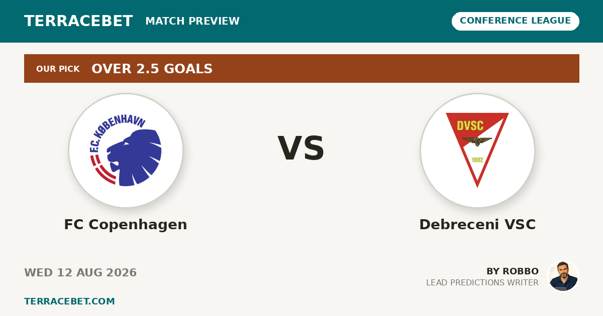 FC Copenhagen vs Debreceni VSC preview by Robbo for TerraceBet