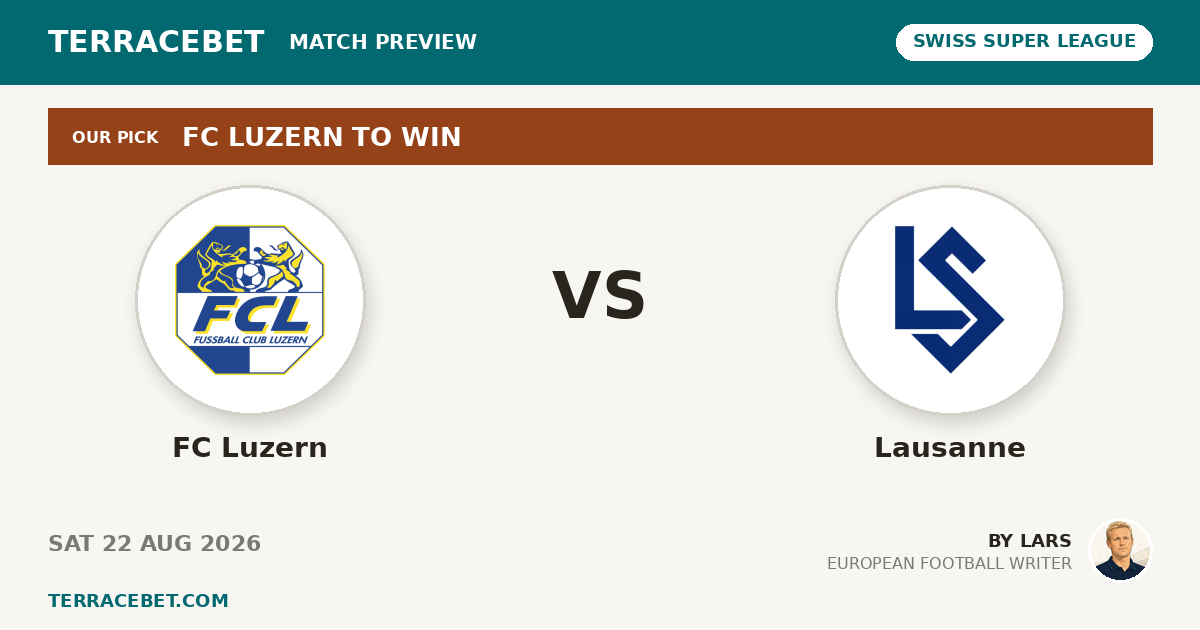 FC Luzern vs Lausanne preview by Lars for TerraceBet