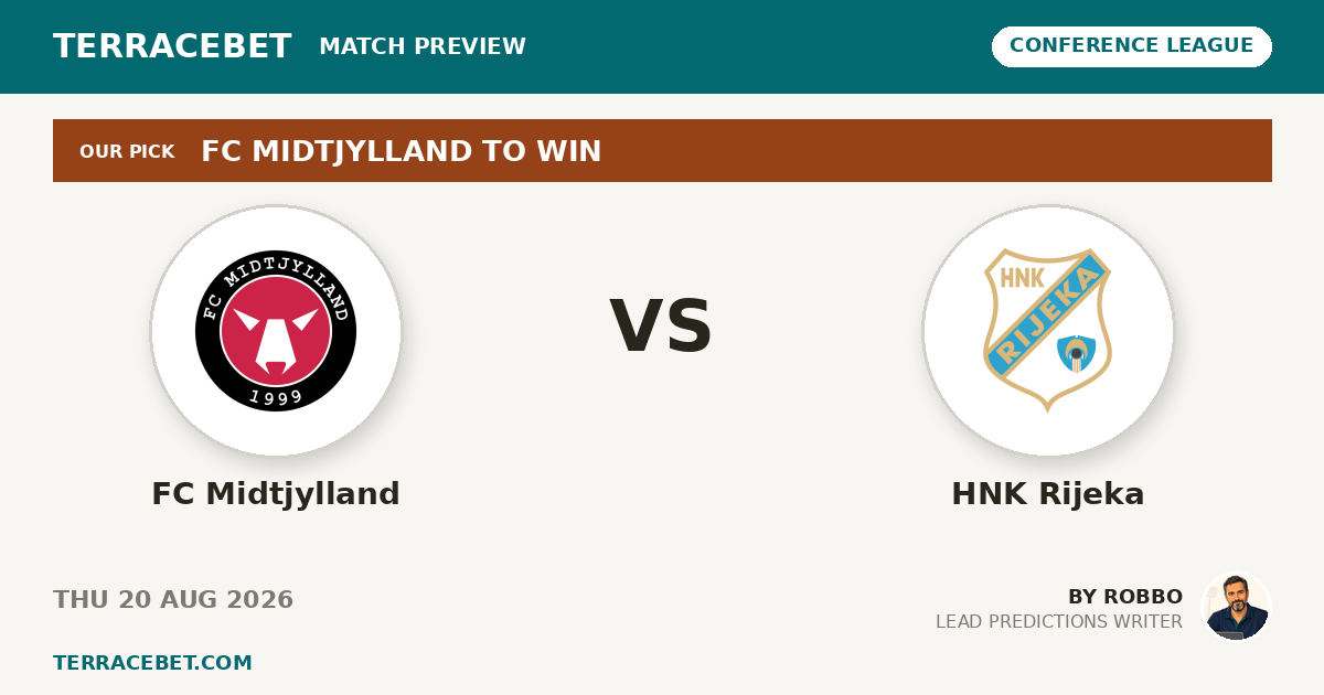 FC Midtjylland vs HNK Rijeka preview by Robbo for TerraceBet