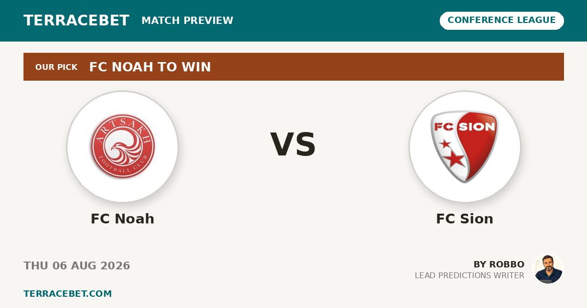 FC Noah vs FC Sion preview by Robbo for TerraceBet