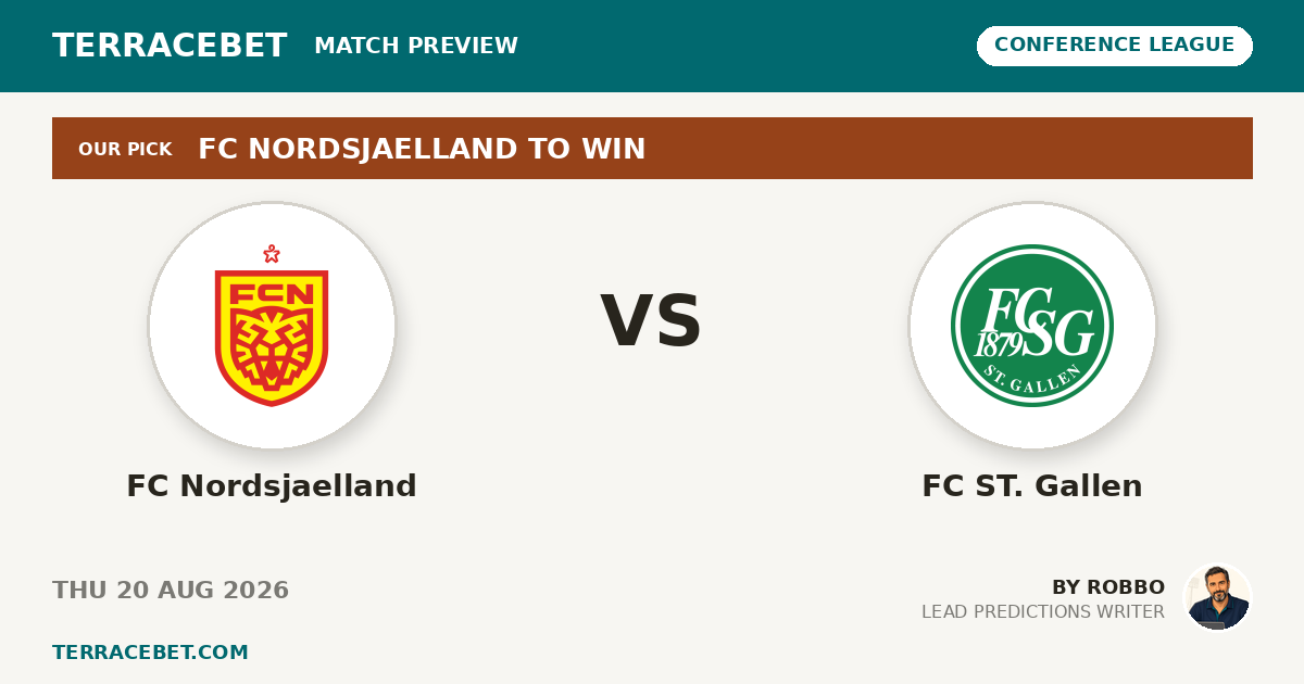 FC Nordsjaelland vs FC ST. Gallen preview by Robbo for TerraceBet