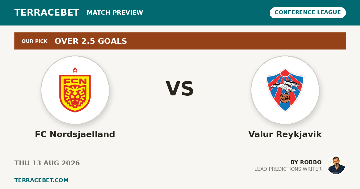 FC Nordsjaelland vs Valur Reykjavik preview by Robbo for TerraceBet