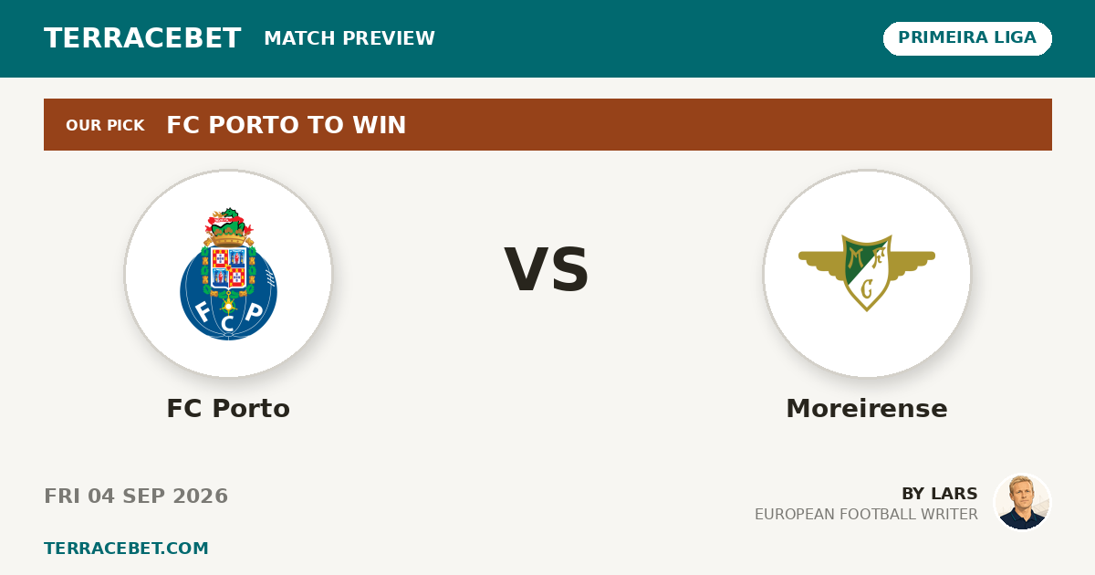 FC Porto vs Moreirense preview by Lars for TerraceBet