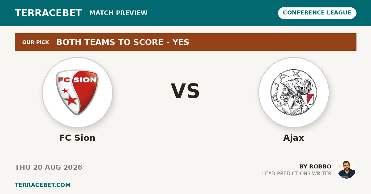 FC Sion vs Ajax preview by Robbo for TerraceBet