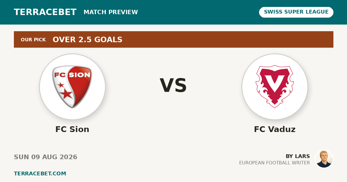 FC Sion vs FC Vaduz preview by Lars for TerraceBet