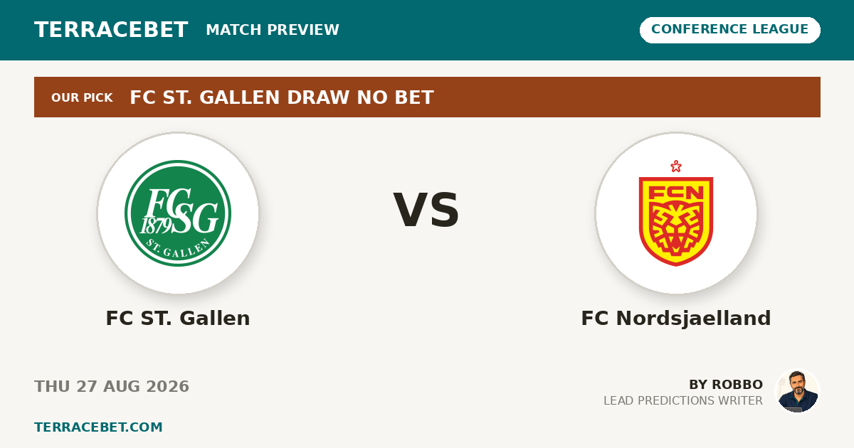 FC ST. Gallen vs FC Nordsjaelland preview by Robbo for TerraceBet