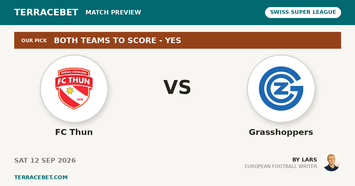 FC Thun vs Grasshoppers preview by Lars for TerraceBet
