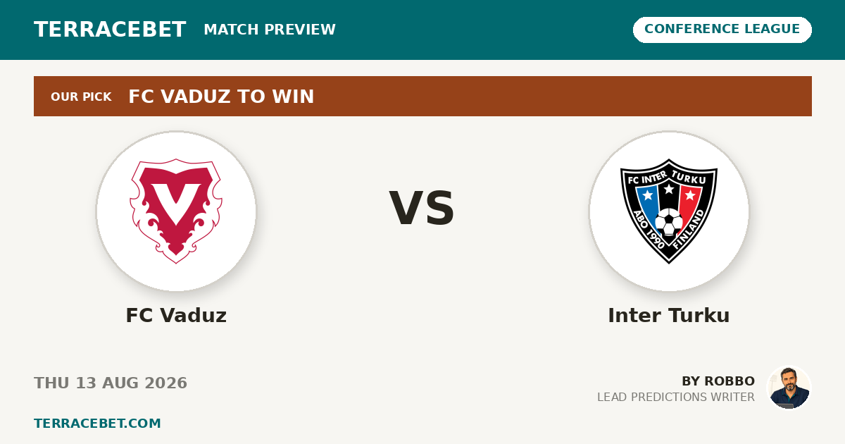 FC Vaduz vs Inter Turku preview by Robbo for TerraceBet